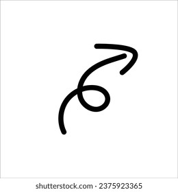 Ilustración vectorial de icono de flecha