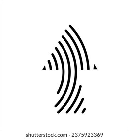 Arrow icon stock vector illustration