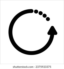 Ilustración vectorial de icono de flecha