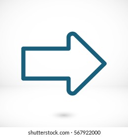 Arrow icon stock vector illustration