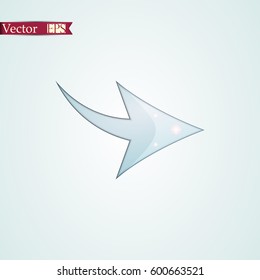 Arrow icon stock vector illustration