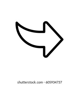 Arrow icon stock vector illustration