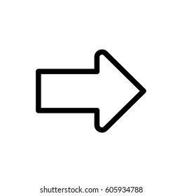 Arrow icon stock vector illustration