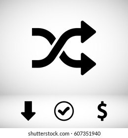 Arrow icon stock vector illustration