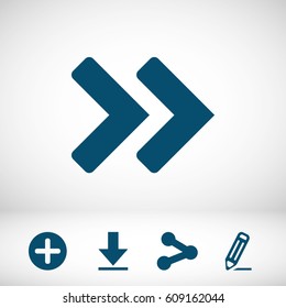 Arrow icon stock vector illustration
