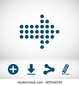 Arrow icon stock vector illustration
