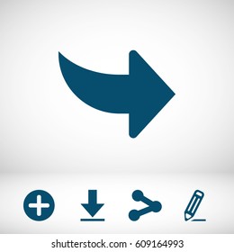 Arrow icon stock vector illustration