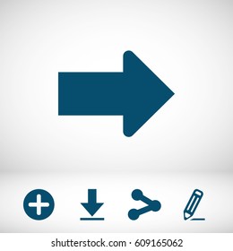 Arrow icon stock vector illustration