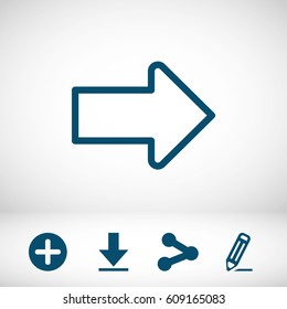 Arrow icon stock vector illustration
