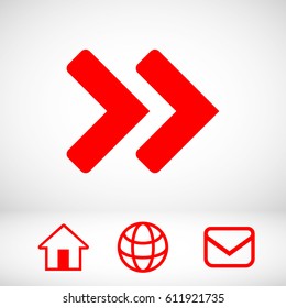 Arrow icon stock vector illustration