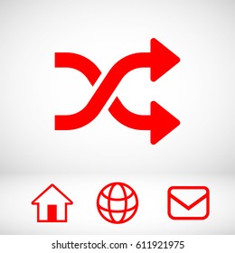 Arrow icon stock vector illustration