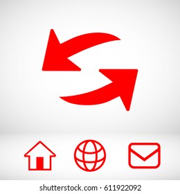 Arrow icon stock vector illustration