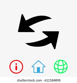 Arrow icon stock vector illustration
