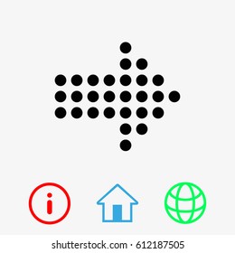 Arrow icon stock vector illustration