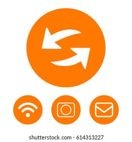 Arrow icon stock vector illustration