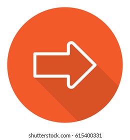 Arrow icon stock vector illustration