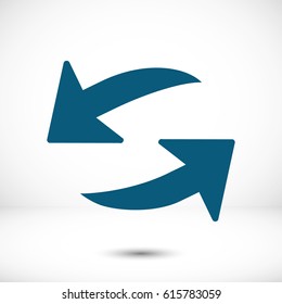 Arrow icon stock vector illustration