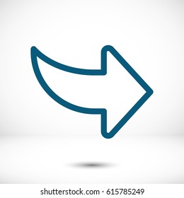 Arrow icon stock vector illustration