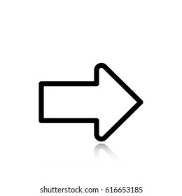 Arrow icon stock vector illustration