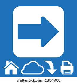 Arrow icon stock vector illustration