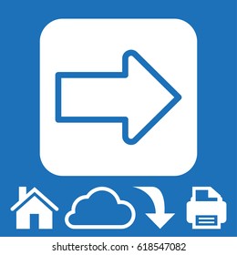 Arrow icon stock vector illustration