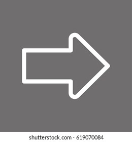 Arrow icon stock vector illustration