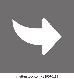 Arrow icon stock vector illustration