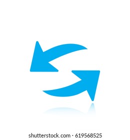 Arrow icon stock vector illustration