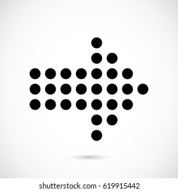 Arrow icon stock vector illustration