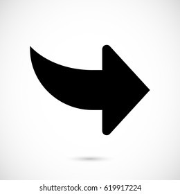 Arrow icon stock vector illustration