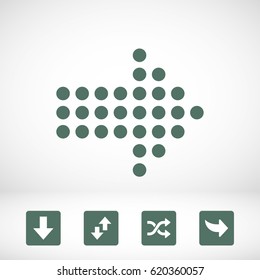 Arrow icon stock vector illustration