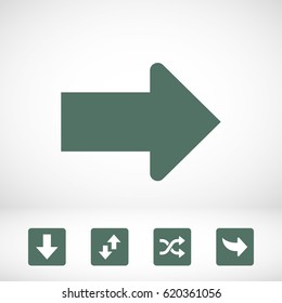 Arrow icon stock vector illustration