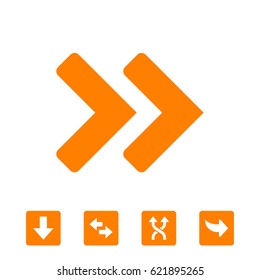 Arrow icon stock vector illustration
