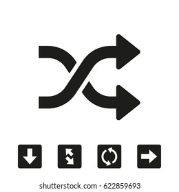 Arrow icon stock vector illustration