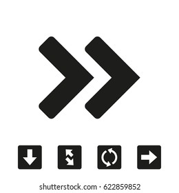 Arrow icon stock vector illustration