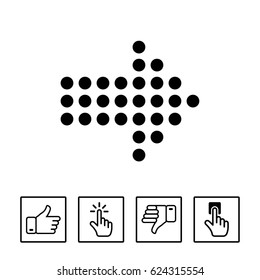 Arrow icon stock vector illustration