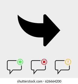 Arrow icon stock vector illustration