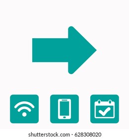 Arrow icon stock vector illustration