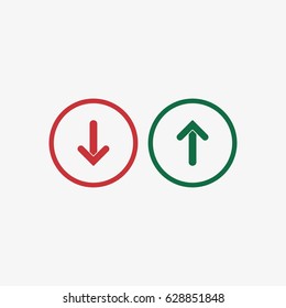 Arrow icon stock vector illustration