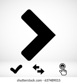 Arrow icon stock vector illustration