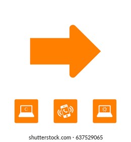 Arrow icon stock vector illustration