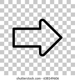 Arrow icon stock vector illustration