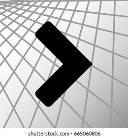Arrow icon stock vector illustration