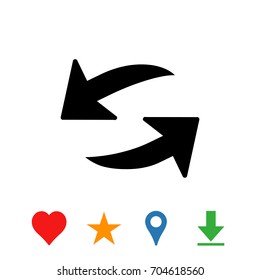 Arrow icon stock vector illustration