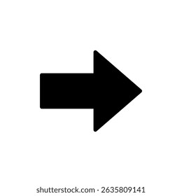 Arrow icon symbol for apps and websites. Arrow sign and symbol for web design.