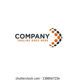 Arrow icon symbol concept related to finance or investment. Digital investment technology. Finance Industry logo. Wing tail symbol 