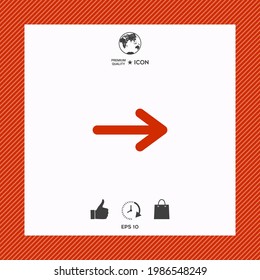 Símbolo de icono de flecha. Elemento para su diseño