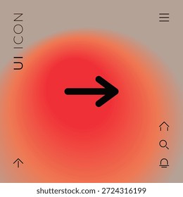 Símbolo de icono de flecha. Elemento para su diseño