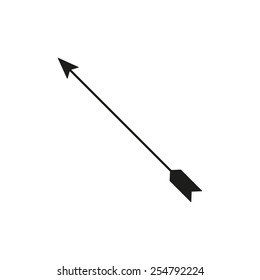 The arrow icon. Arrow symbol. Flat Vector illustration