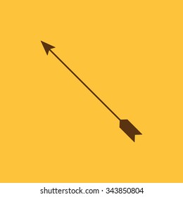 The arrow icon. Arrow symbol. Flat Vector illustration